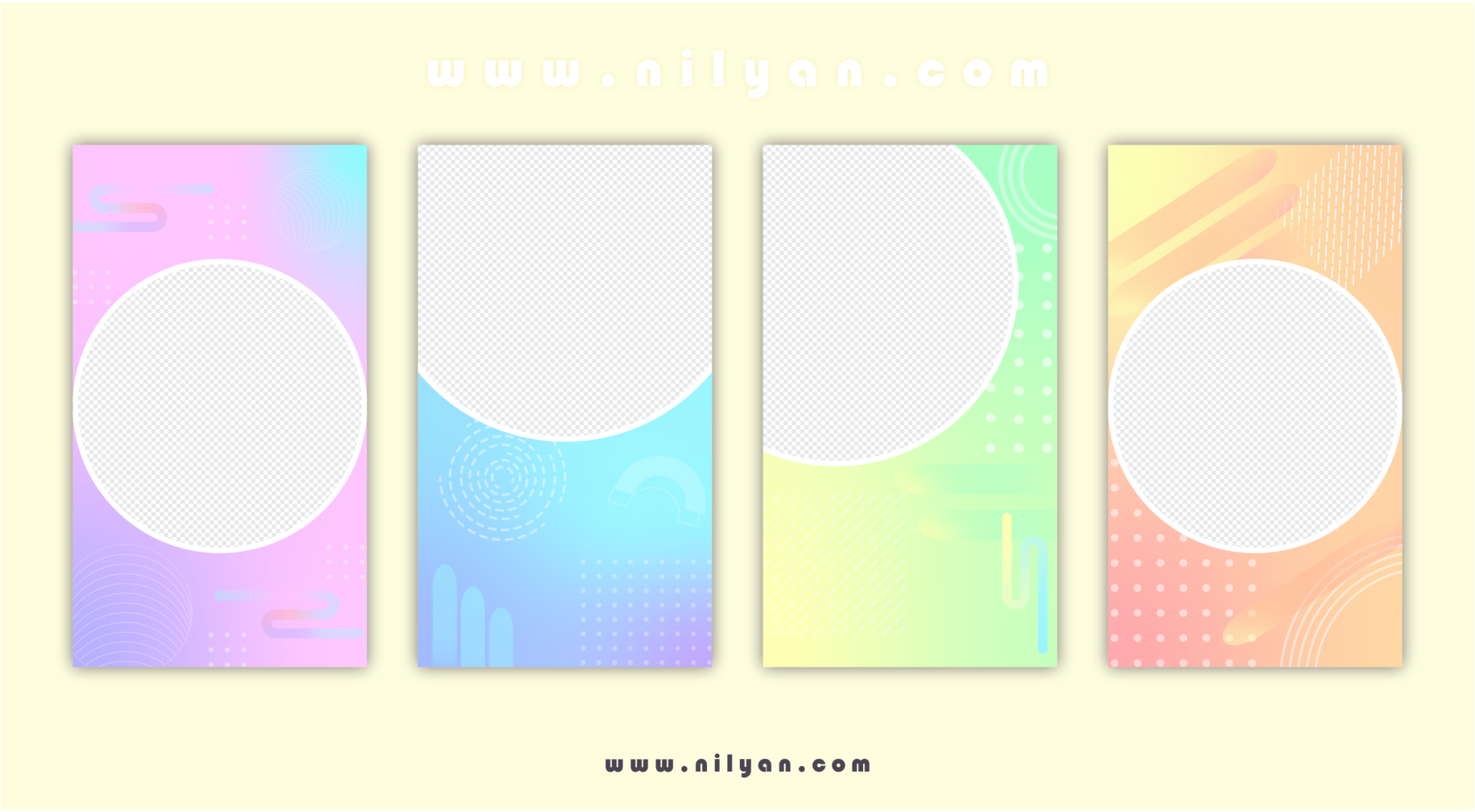 قالب آماده استوری معرفی محصول| با رنگ های چشم نواز